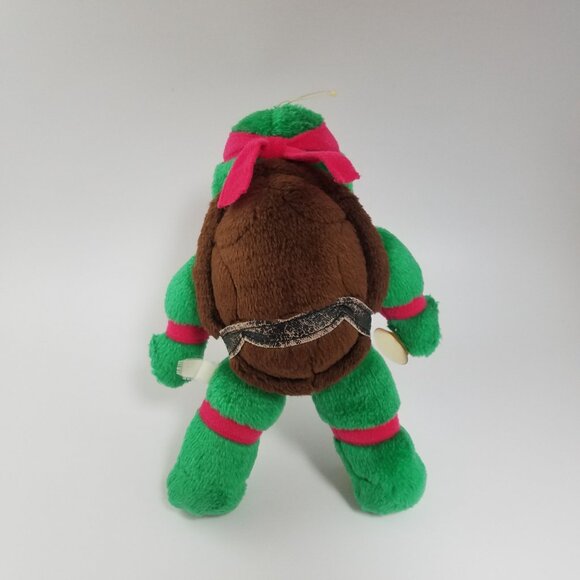 Vintage RAPHAEL Teenage Mutant Ninja Turtles window cling plush Playmates TMNT - Picture 2 of 15